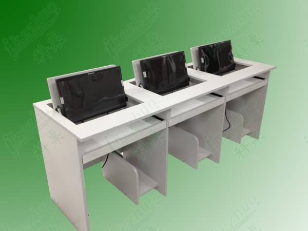 翻轉電腦桌，學校電腦桌，學生電腦桌